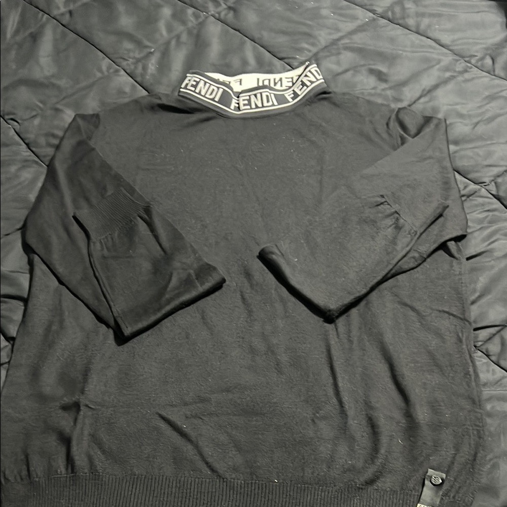 Fendi Black Turtleneck Sweater